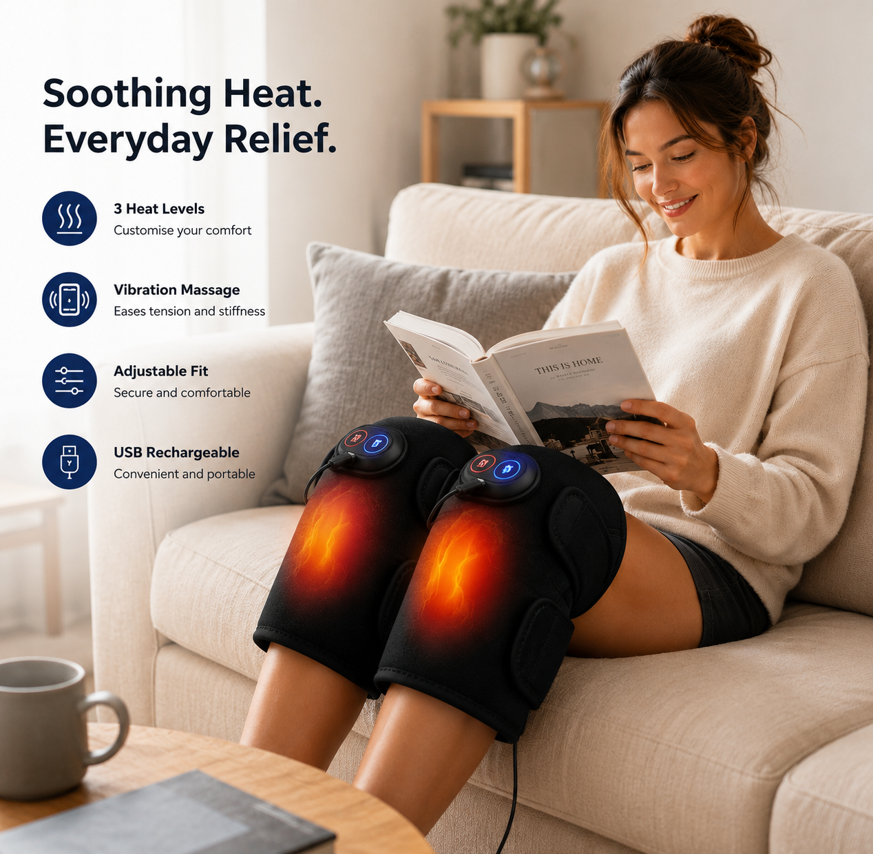 Electric Heated Knee Massager